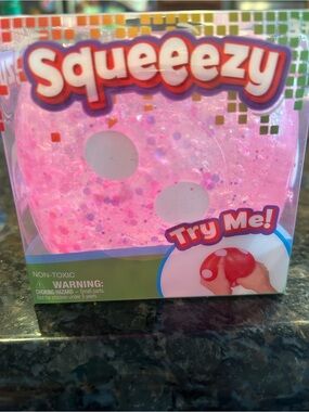 Source Unknown Pink Glitter Squeezy Sensory Toy